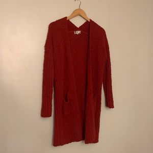 Dark Red Cardigan